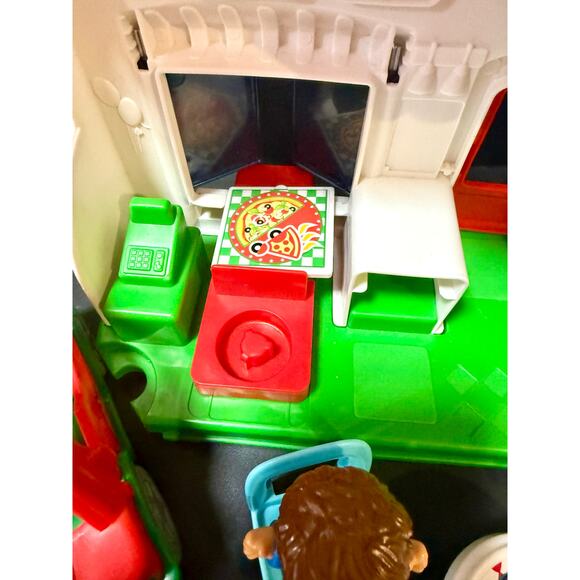 fisher-price Little People Playset We Deliver Pizza Place Delivery truck set - Picture 3 of 6